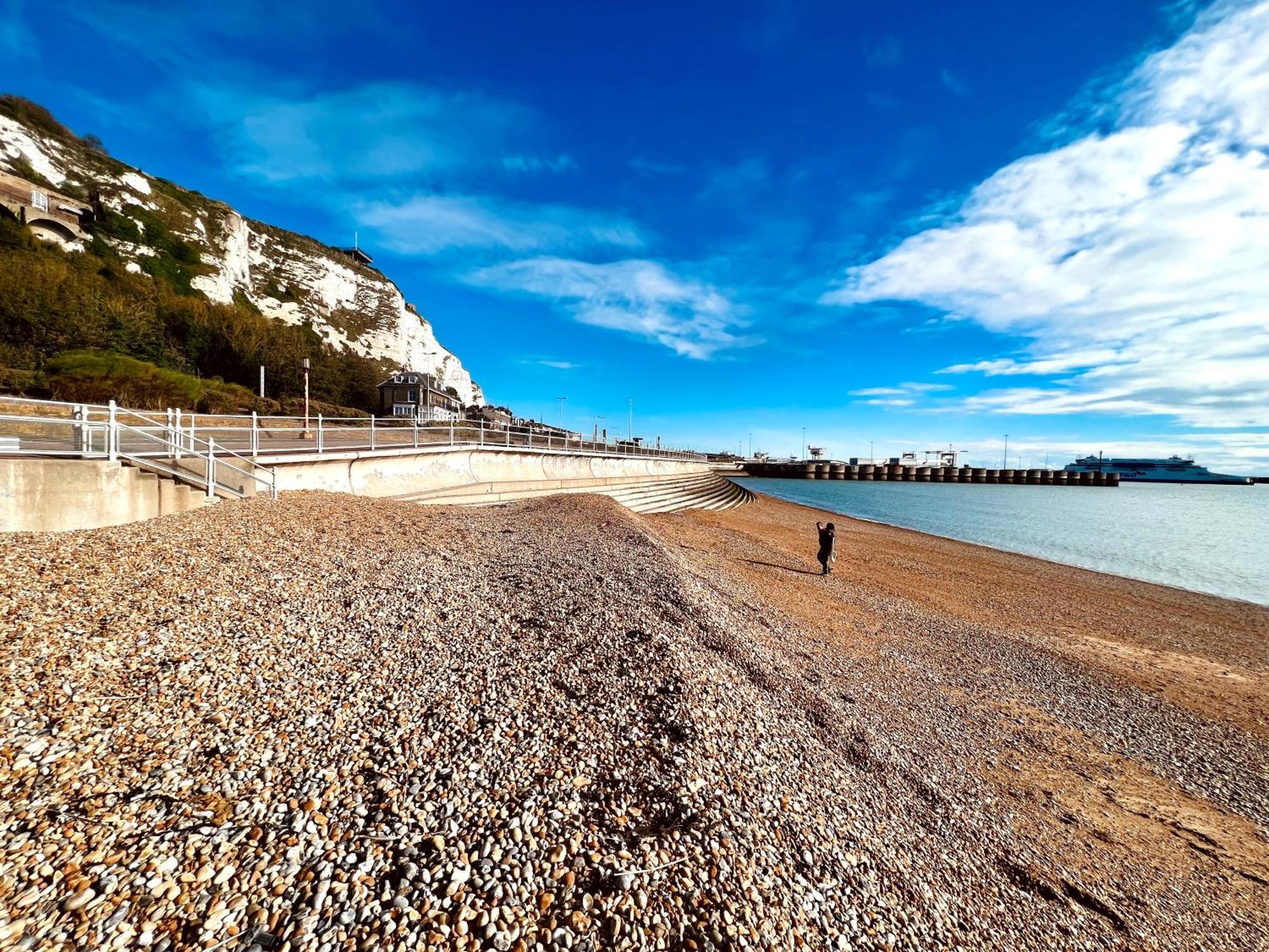 Flat 4 Marine Parade House, 1 East Cliff- Next To Dover Port, White Cliffs, Beach, Castle Exteriör bild